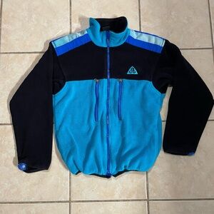 Nike Black and Blue ACG Microfleece Jacket